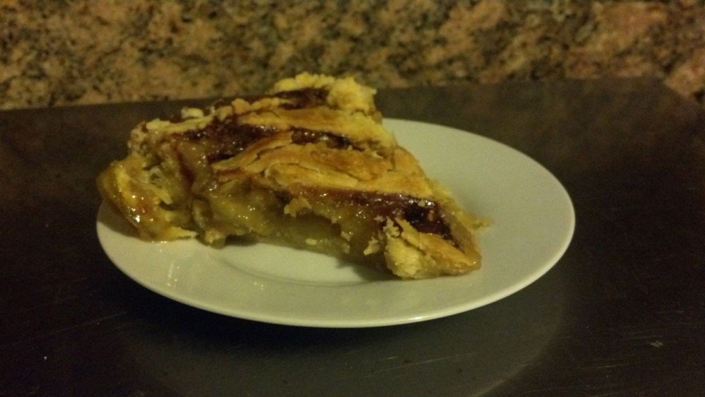 Tajada de Pie de limón Amish, o Pie de limón shaker