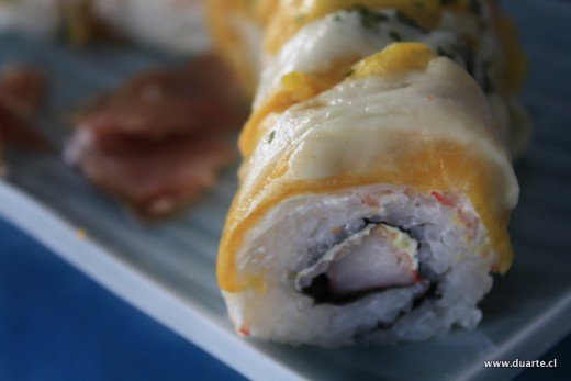 Sushi de plátano